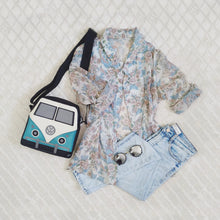 Cargar imagen en el visor de la galería, BOLSO COMBI TURQUESA