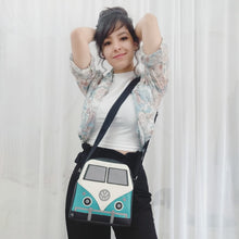 Cargar imagen en el visor de la galería, BOLSO COMBI TURQUESA